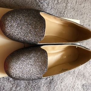 Nine West silver flat never used